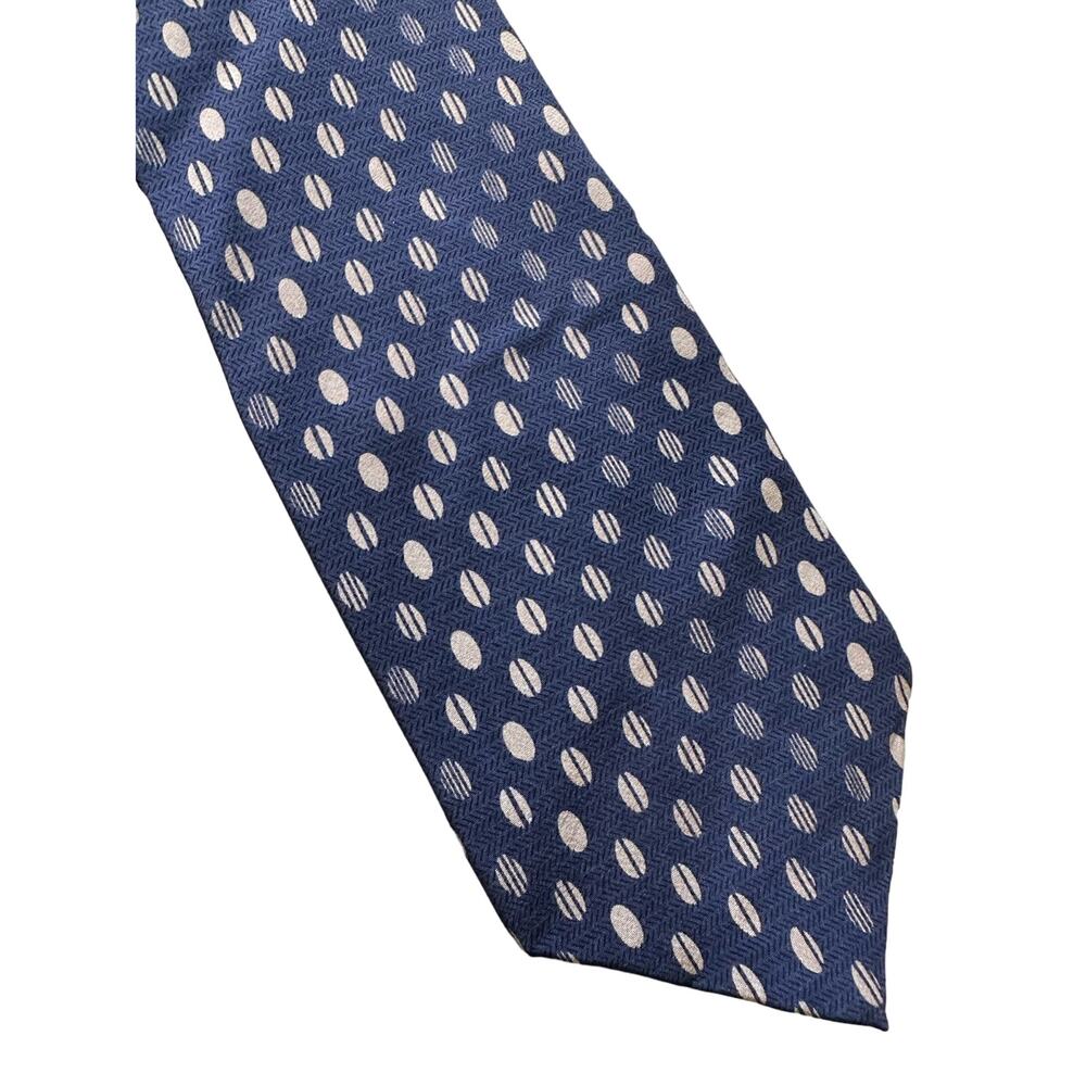 Vintage Andrew Fezza Blue Silk Necktie